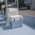 Custom Cooler Cushions on a Panga Boats USA build