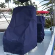 Leaning Post Cover on a Panga Boats USA build