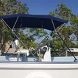 Deluxe 8' Bimini Top on a Panga Boats USA build