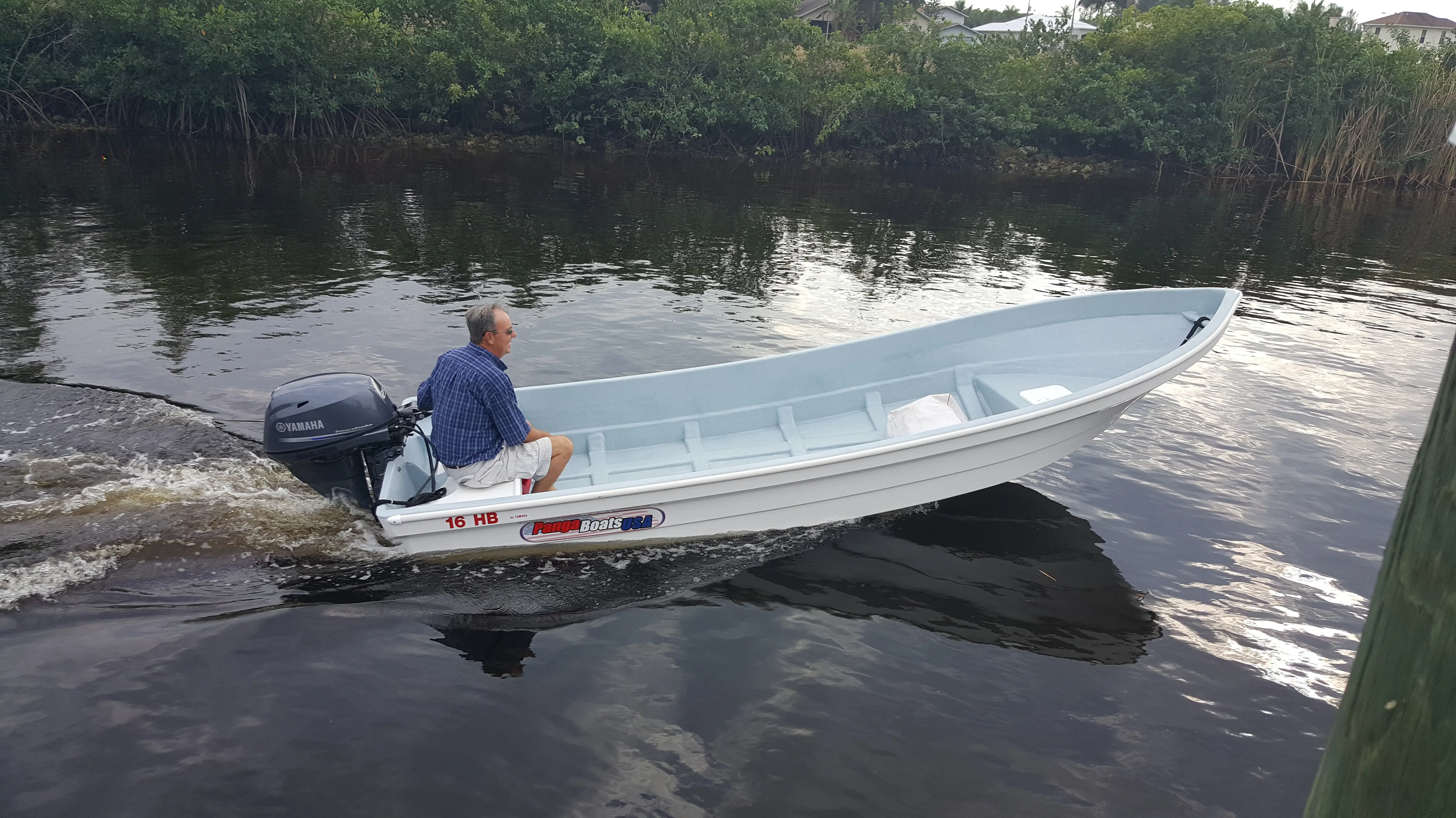 Panga Boats USA — W-16 on the creek · Happy Owners · W-16