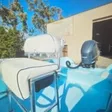 Lean Post Back Rest with Pad on a Panga Boats USA build