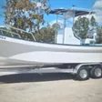Tandem Axle Trailer on a Panga Boats USA build